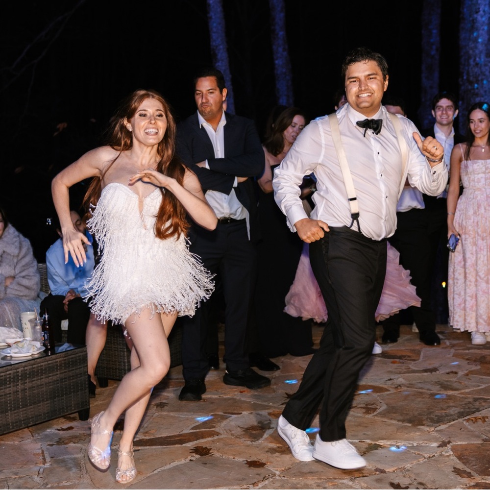 White Beaded Fringe Mini Dress